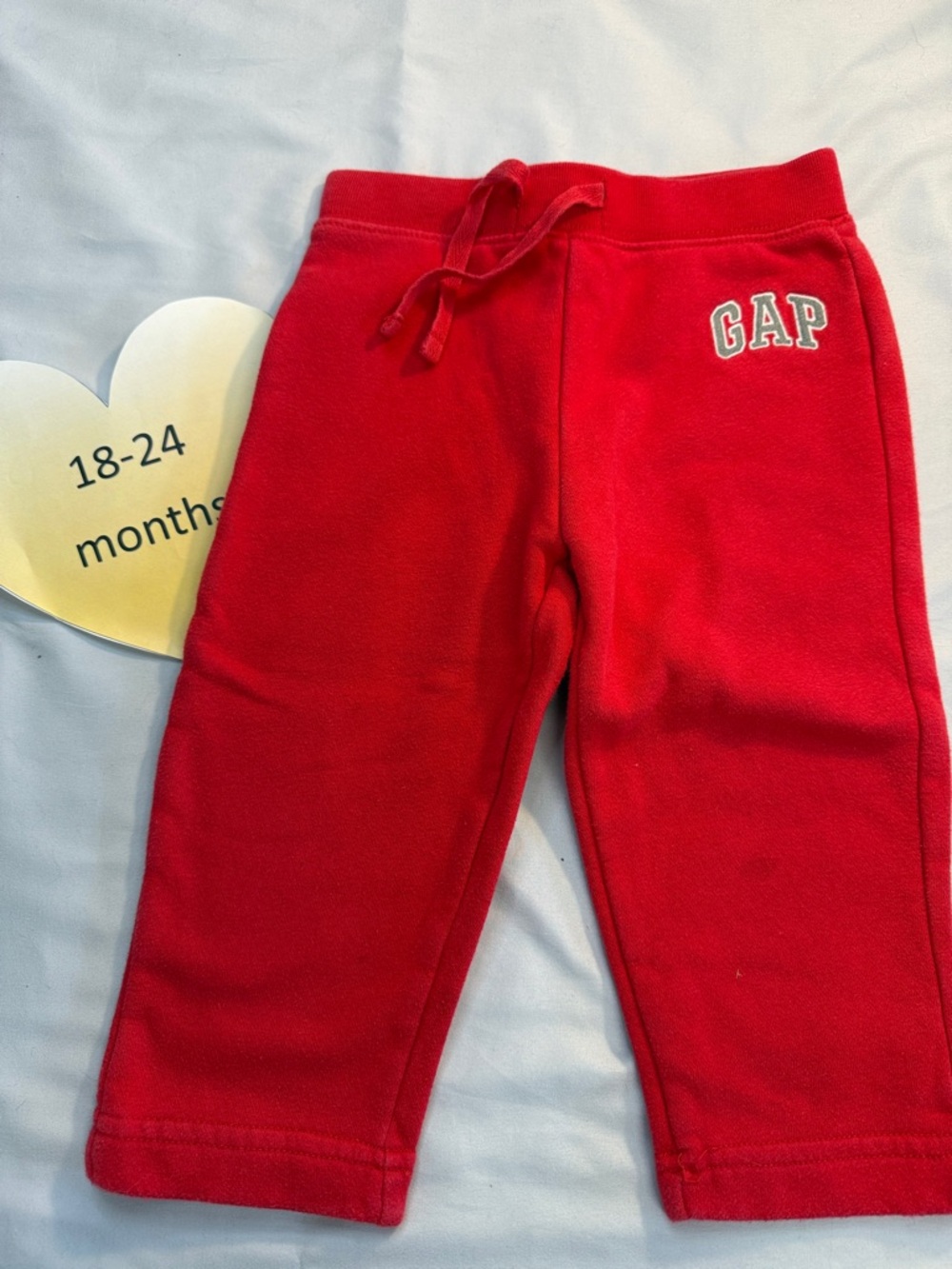 GAP - Bright Red Toddler Joggers/Sweatpants